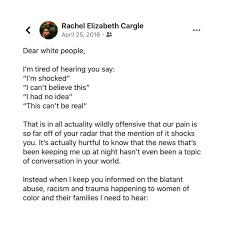 Rachel Elizabeth Cargle On Instagram I Don T Want Your Love And Light If It Doesn T Come With Solidarity And Action I Have No Interest In Passive Empathy