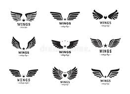 Birds Of Prey Logo Vector Wings Silhouette Logo Vector Set Vintage Design Part Two Wings Silhouette Log Affiliate Logo Vector Wings Vector Logo Wings Drawing Vintage Designs