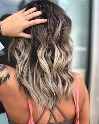 Balayage O Wysokim Kontrascie Ombre Hair Blonde Medium Hair Color Medium Hair Styles