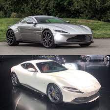 Nowhere is the difference between aston martin and ferrari so apparent than in the eye test of the roma and db11 v8 coupe. Andrew Robertson On Twitter Astonmartin Db10 Ferrari Roma