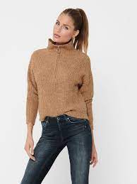 Groothandel gespecialiseerd in professionele behandelstoelen Zip Detail Knitted Pullover Only