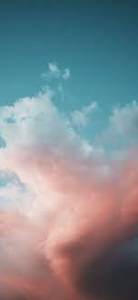 ピンクブルーのグラデーション空雲の背景 ピンク Mobile Legends