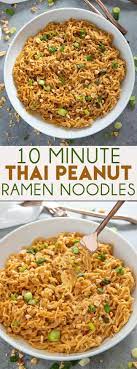 Thai Peanut Ramen Noodles Recipe The Salty Marshmallow Recipe Noodle Dinner Recipes Ramen Noodle Recipes