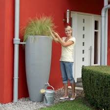 Recuperateur D Eau 2 En 1 Garantia Avec Bac A Plantes 300 L Gris Recuperateur Eau De Pluie Jardin D Eau Amenagement Jardin