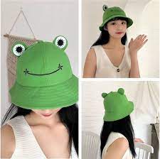 Frog Eyes Fisherman Hat In 2021 Frog Hat Outfits With Hats Frog Bucket Hat