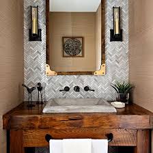 Design Gallery Rustic Powder Room Powder Room Bathroom Design