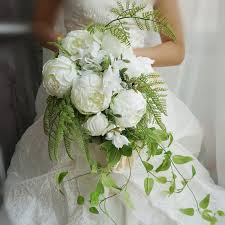 Home/ hand bouquet/15+ romantic white hand bouquet wedding ideas. Blue Flower Calla Lily Wedding Bouquet Waterfall Romantic Designer Aritificial Wedding Flowers Bridal Bouquet Ramos De Novia Buy At The Price Of 12 68 In Aliexpress Com Imall Com