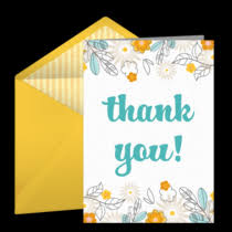Express your gratitude by sending a beautiful card. Free Thank You Notes Thank You Ecards Text Thank You Cards Greeting Cards Thank You Greetings Punchbowl