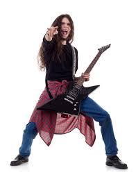 Heavy Metal Guitarist Playing the Guitar Stock Photo - Image of energy,  chord: 18593266