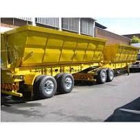 Self-Discharge 34 Tons Interlink Side Tipper Trailer for Coal and Chrome Ore