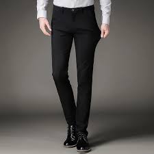 Si vous êtes à la recherche d'un pantalon habillé pour homme. Pantalon De Costume Slim Noir Pour Homme Tenue De Bureau Classique Grande Taille Parfum Masculin Aliexpress