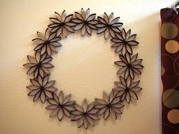 Summer toilet paper roll crafts flowers. 1 Decor Paper Flower Wreath Happiness Is Homemade