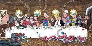 The Last Supper 17 Of The Best Parody Illustrations Last Supper Last Supper Art Popeye The Sailor Man