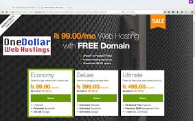 Rs 99 Web Hosting Godaddy Rs 99 Domain Name Com Or In Domain