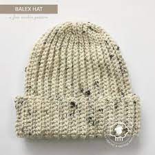 This Is The Only Ribbed Hat Pattern You Will Ever Need The Balex Hat Is A Simple Ribbed Crochet Hat That Crochet Hats Crochet Hat With Brim Crochet Stocking