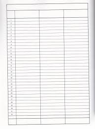 blank 3 column spreadsheet template templates printable