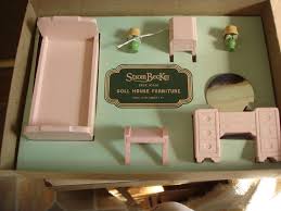 Vintage 1950 S Strombecker 873 Dollhouse Wood Bed Room Furniture Doll House Strombecker Strombecker Dollhouse Furniture