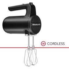 This compact, lightweight hand mixer features 7 different speed settings to give you complete control over the mixing process. Black Matte Cordless 7 Speed Hand Mixer Khmb732bm Kitchenaid
