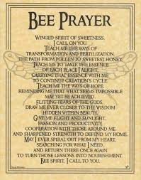 Bee Prayer Poster Wicca Pagan Witch Witchcraft Goth Punk Book Of Shadows Bee Keeping Bee Book Of Shadows