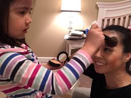 My new makeup artist!!! 💄 👄 Her idea. If only she could come help me get  ready early in the morning!