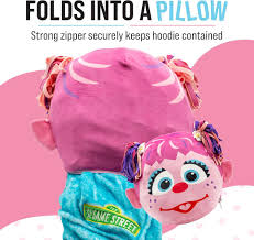 Amazon.com: PLUSHIBLE BRIDGING MILES WITH SMILES Sesame Street Abby Cadabby  Snugible Wearable Blanket Hoodie Oversized Sweatshirt with Pocket, Cozy ...