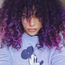 Blackhaiirstyles Curly Purple Hair Curly Hair Styles Hair Color Crazy