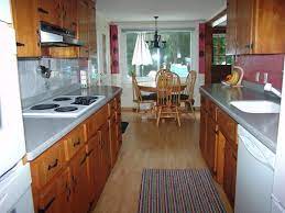 Sit And Eat Galley Kitchen Galley Kitchen Design Kitchen Designs Layout Kitchen Design