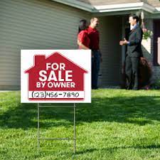 The yard signs are amazing! Amazon Com For Sale By Owner Sign 4 Premium Yard Signs Bulk Pack 18 X 24 Inches Large Directional Arrows Double Sided Real Estate Sale Stand Post With