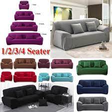 Rattaner outdoor pe wicker furniture set 7 pieces patio garden conversation cushioned seat couch sofa chair set with turquoise cushion and furniture covers, black pe rattan 609 $1,099.99 $ 1,099. Stretch Chair Cover Sofa Covers 1 2 3 Seater Protector Couch Cover Slipcover Wish