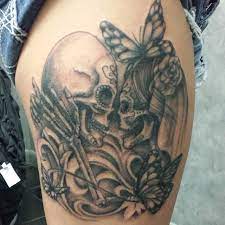 Day Of The Dead Tattoo Done By Kenny Bodytech Tattooing And Piercing Gainesville Florida Www Bodytechtattoo Com Tattoos Body Art Flower Tattoo