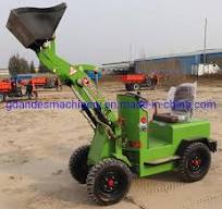 Four Wheel Drive Electric Loader Self Loading Mini Tractors with Front End Loader