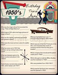 A huge collection of music quiz questions on different topics like sounds of the 50s, 60s, 70s, 80s, 90s, pop, classic, heavy metal and classic music. Birthday 1950 S Birthday Party Trivia Game Birthday Etsy