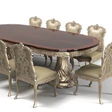 The linden dining table is a modern wood dining table. Jumbo Esstisch Stuhl Hocker Set Klassisch Barock Holzschnitzerei Geschnitzt Luxus Rokoko 3d Modell Turbosquid 587072