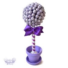 Purple Lollipop Topiary Purple Candy Topiary By Edibleweddings 49 99 Candy Topiary Purple Candy Purple Candy Bar