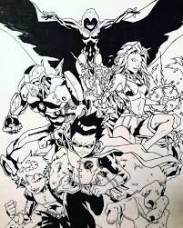 Grab your paper, ink, pens or pencils and lets get started!i have a large selection of educational online classes for you to enjoy so please subscribe. A Sketch I Finished For Inktober Of The Teen Titans Gonna Add Color To It Soon Pic Was Taken On My Phone So Disregard The Glare On The Ink Dccomics