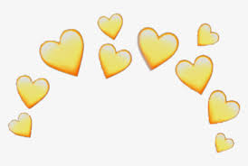 All images are transparent background and unlimited download. Yellow Heart Crown Heartcrown Emoji Iphone Random Stick Yellow Heart Crown Png Free Transparent Png Download Pngkey