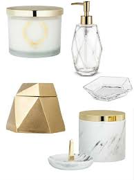 Find bathroom accessories at low prices from target. 45 Marble And Gold Bathroom Accessories Inspiration