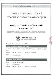 công ty cổ phần chứng khoán smartinvest - HNX
