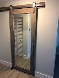 Generally speaking, floorspace in your bathroom—and all parts of the sliding doors are generally more expensive than their swinging counterparts due to their more. Classic Gray Rustic Mirrored Sliding Barn Door 36 X 84 Bathroom Barn Door Sliding Bathroom Doors Barn Door Designs
