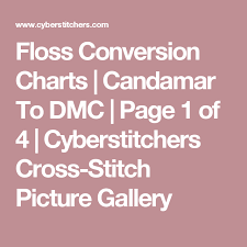 Floss Conversion Charts Candamar To Dmc Page 1 Of 4