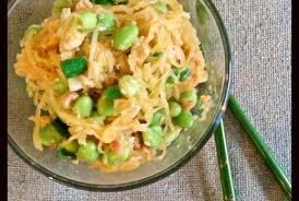 Ginger Sesame Spaghetti Squash With Edamame Clean Eating Recipes Clean Recipes Healthy Cooking