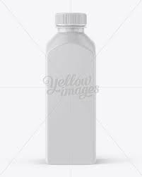 Square Plastic Bottle With Paper Label Mockup In Bottle Mockups On Yellow Images Object Mockups Bottle Mockup Plastic Bottles Bottle
