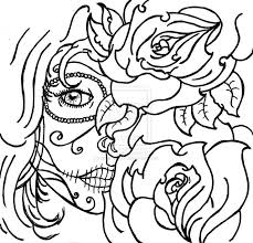 More wild west coloring pages. 12 Pics Of Sugar Skull Coloring Pages Animal Designs Day Of Dead Coloring Home