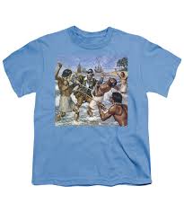 Death Of Ferdinand Magellan Colour Litho Youth T Shirt
