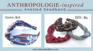 Today i'm sharing how you can make a diy knotted headband too. Anthropologie Inspired Knotted Headband An Inspired Mess