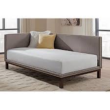 Dhp Mid Century Upholstered Modern Daybed Twin Gray Linen Walmart Com Modern Daybed Mid Century Modern Daybed Upholstered Daybed