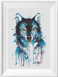 Counted Cross Free Bird Cross Stitch Patterns To Print Wolf Cross Stitch Pattern Watercolor Art Counted Cross Stitch Etsy Cross Stitch Patterns Modern Cross Stitch Stitch Patterns