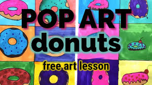 Andy warhol was an important individual in american art, because he started a new movement in art called pop art. Pop Art Donuts Free Art Lessons For Kids Youtube