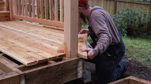 We've all experienced the notorious post wobble of deck stairs. How To Plan For Building A Deck