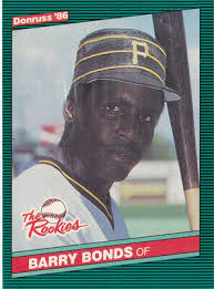 Barry Bond 86 Donruss Traded #11 One Of His "True" Rookie 'ERROR' Cards